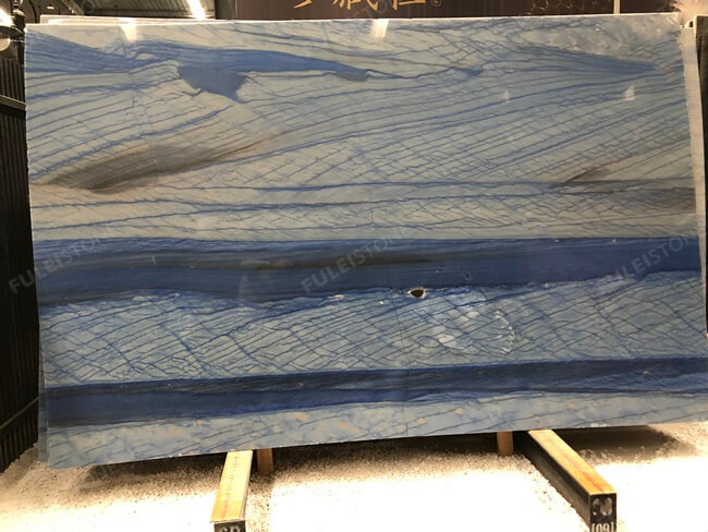 Luxury Azul Macobus Blue Quartzite Slabs — product view 5