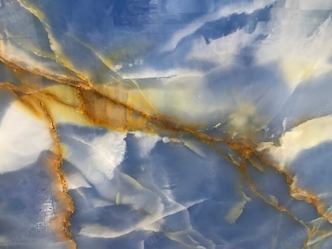 Luxury Blue Onyx Stone Slabs – Dark Style — product view 4