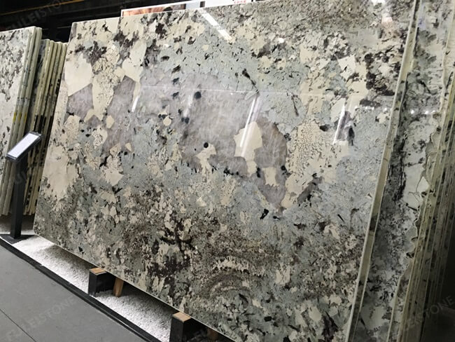 Luxury Bookmatched Alpinus Granite Slab — product view 7