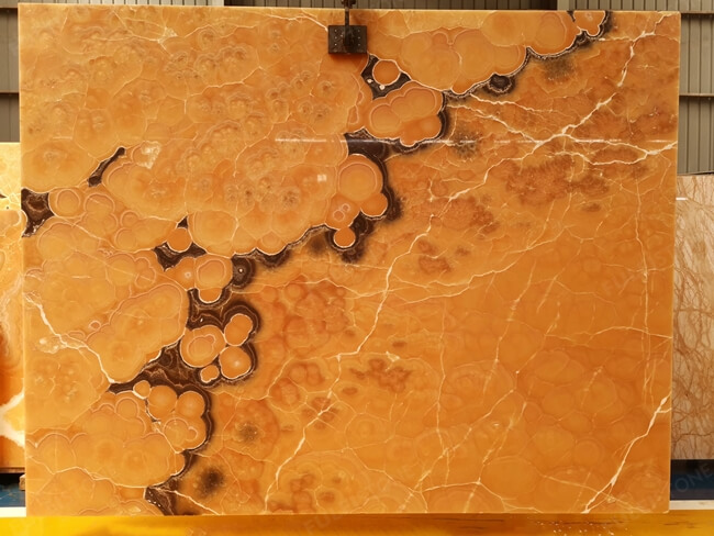 Luxury Bookmatched Yellow Onyx Slabs for Wholesalers — product view 4