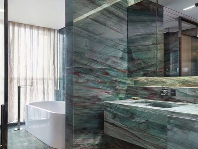 Luxury Emerald Green Quartzite Slabs for Wholesale — product view 2
