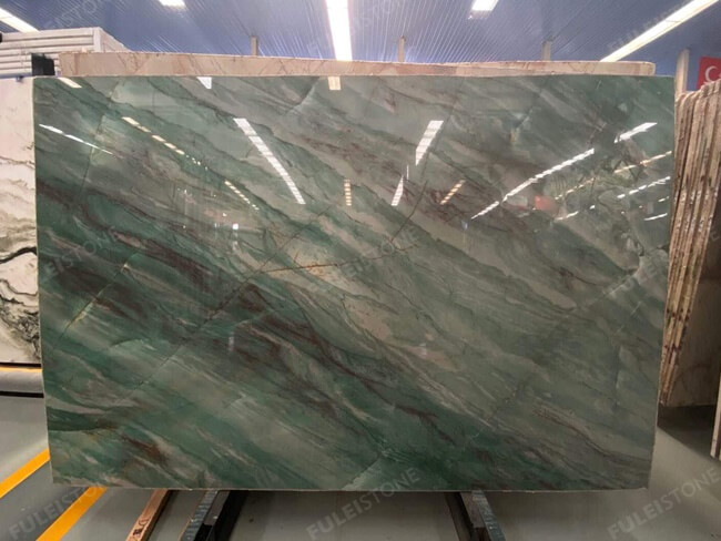Luxury Emerald Green Quartzite Slabs for Wholesale — product view 4