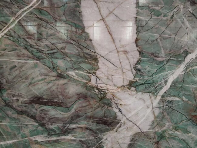 Luxury Fantastic Green Granite Slab For Interior — product view 3