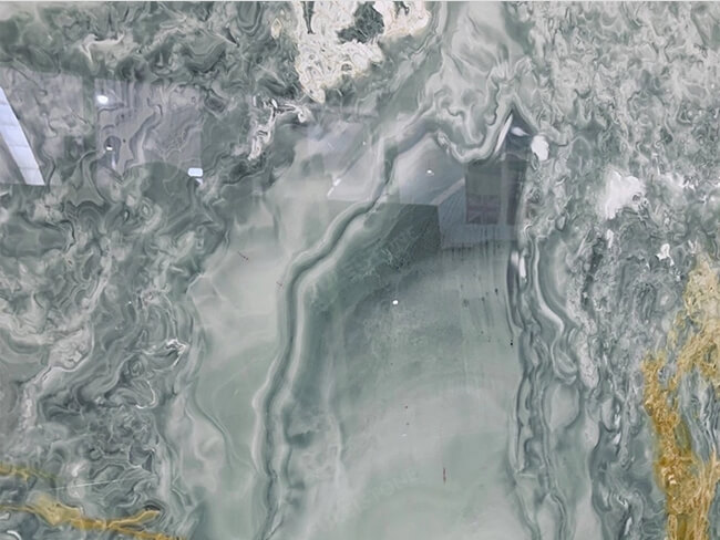 Luxury Golden Blue Onyx Slab for Wholesalers — product view 5