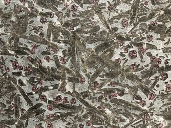 Luxury Natural Antiqued Meteorite Granite Slab — product view 2