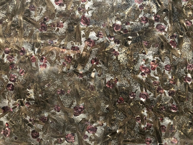 Luxury Natural Antiqued Meteorite Granite Slab — product view 3