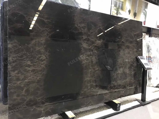 Luxury Natural Versace Brown Marble Slab — product view 3