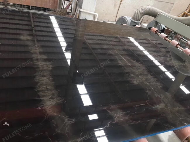 Luxury Natural Versace Brown Marble Slab — product view 6