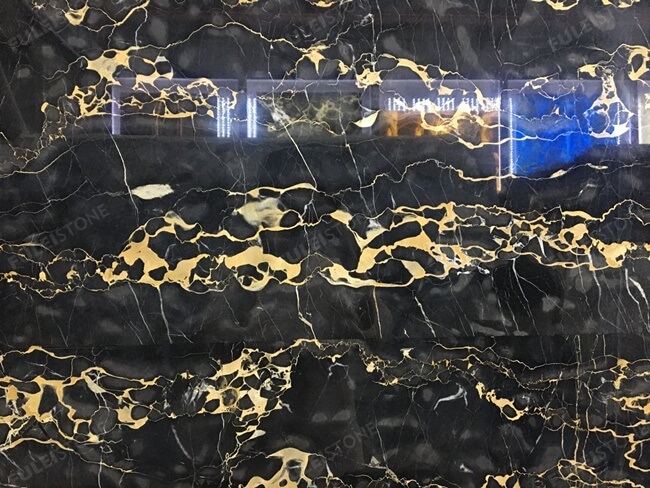 Luxury Polished Italian Portoro Marble Slabs — product view 2