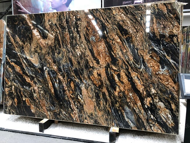 Luxury Polished Magma Gold Granite Slab