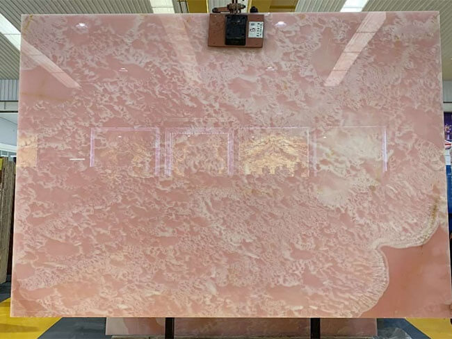 Luxury Polished Pink Onyx Slab for Indoor Decoration — product view 3