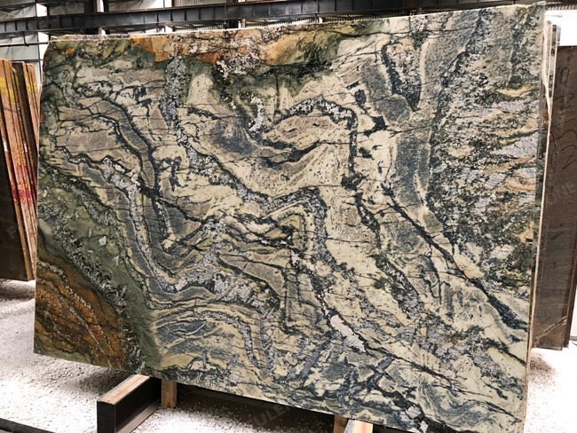 Luxury Polished Shangrila Blue Quartzite Slabs