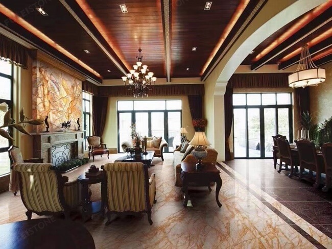 Luxury Polished Spider Onyx Slabs for Interior Decoration — product view 3