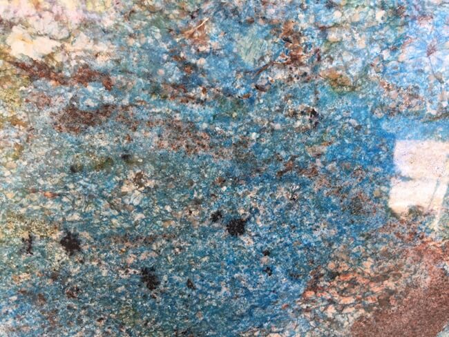 Luxury Polished Versace Blue Granite Slab — product view 2