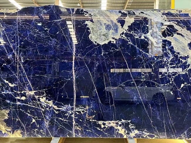 Luxury Sodalite Blue Granite Slabs — product view 2