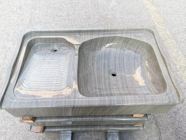 Lyon Grey Laundry Marble Sink