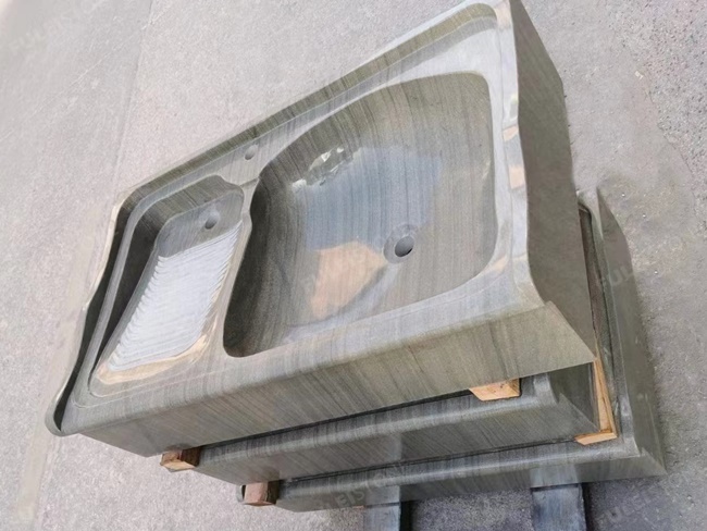 Lyon Grey Laundry Marble Sink — product view 3
