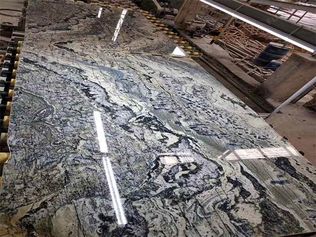 Natural Bookmatched Blue Quartzite Slab — product view 2