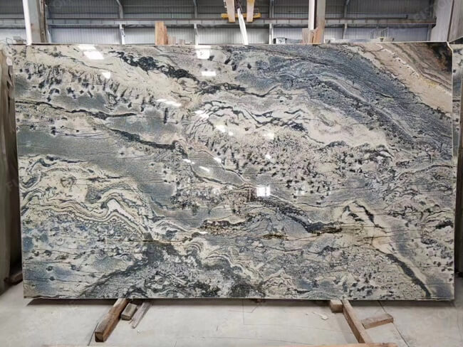 Natural Bookmatched Blue Quartzite Slab — product view 3