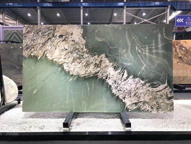 Natural Luxury Emerald Quartzite Slab — product view 4