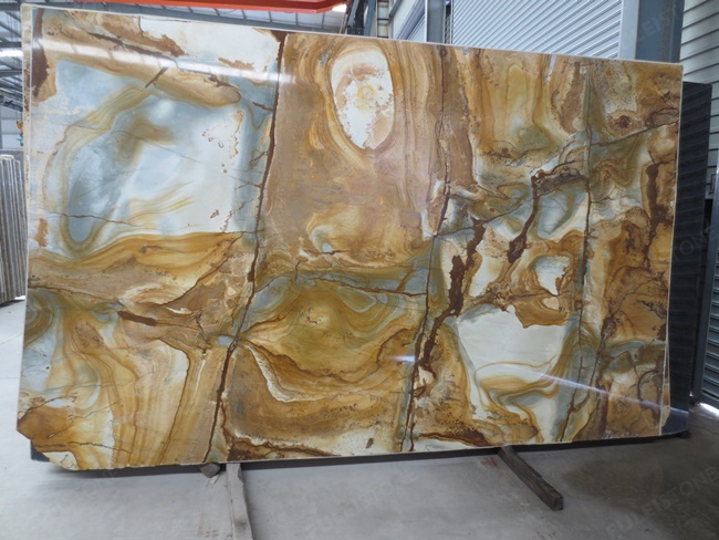 Natural Palomino Quartzite Stone Slabs — product view 8