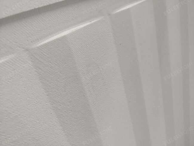 Customized Machine-Cut Carving Pure White Quartz Shower Base — product view 2
