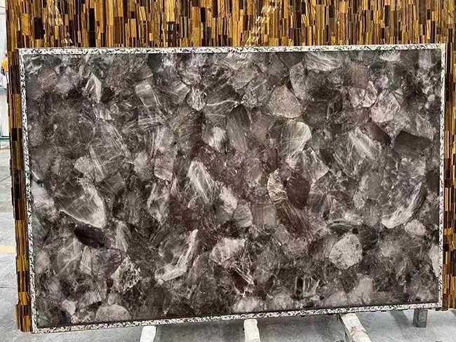 Smoky Grey Crystal Slab — product view 3