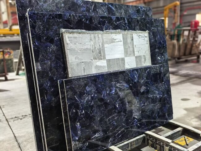 Sodalite Blue Semi-Precious Stone Tiles — product view 4
