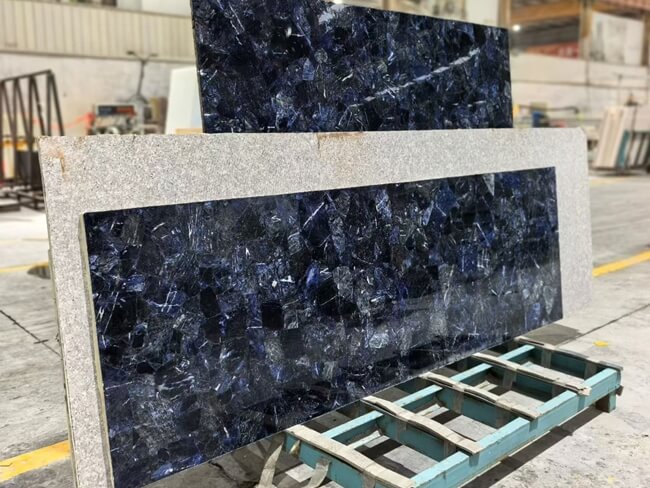 Sodalite Blue Semi-Precious Stone Tiles — product view 6