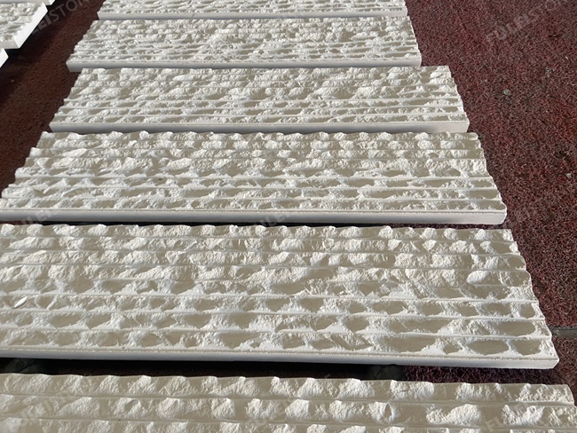 Natural Textured White Limestone for wall cladding — product view 3