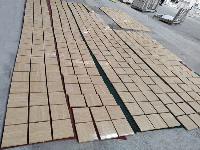 Turkish Roman White Travertine Tiles