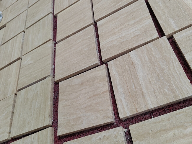 Turkish Roman White Travertine Tiles — product view 3