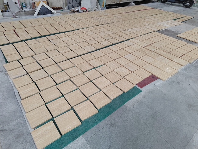 Turkish Roman White Travertine Tiles — product view 4