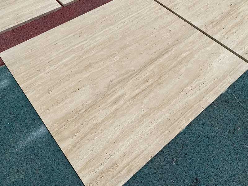 Unfilled Honed Roman Travertine Tiles — product view 4