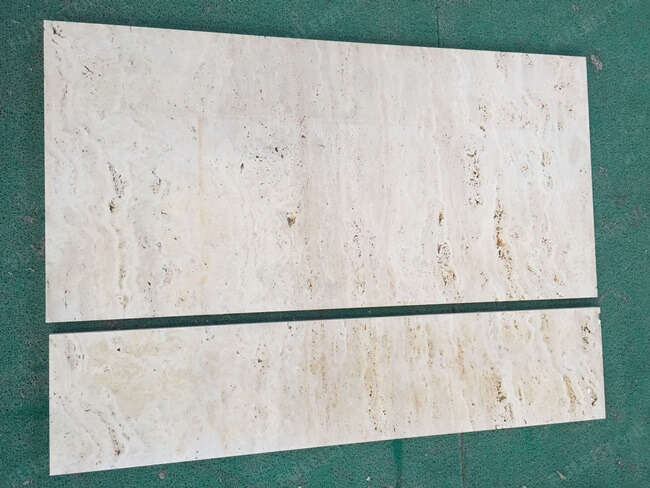 Unpolished and Unfilled Roman Travertine Tils — product view 8