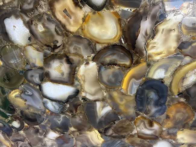 Uruguay Agate Slabs Backlit — product view 3