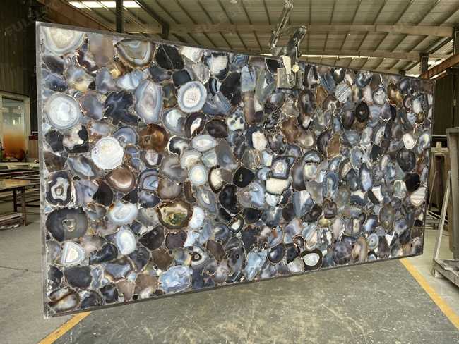 Uruguay Agate Slabs Backlit — product view 5
