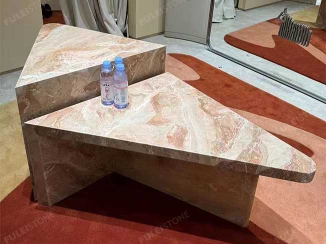 Victoria Pink Marble Slab — product view 4