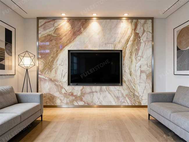 Victoria Pink Marble Table and Top — product view 4