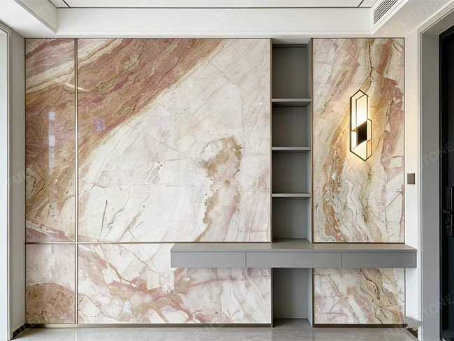 Victoria Pink Marble Table and Top — product view 6