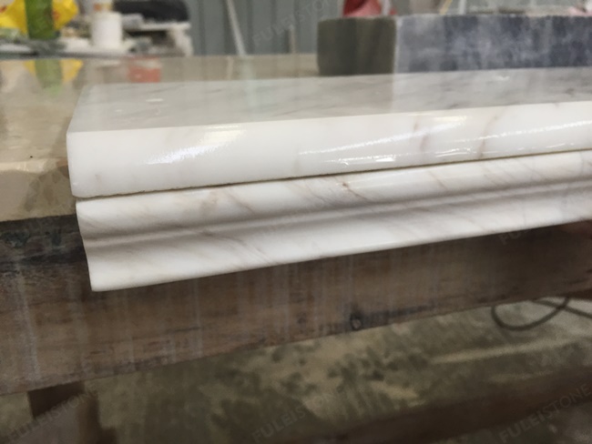 Customized Volakas Marble Tiles for Window Sill — product view 2