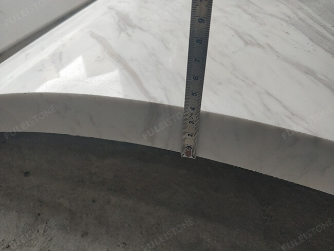 Customized Polished Volakas White Marble Column Layers — product view 5