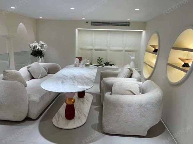 Volakas White Marble Slabs — product view 2
