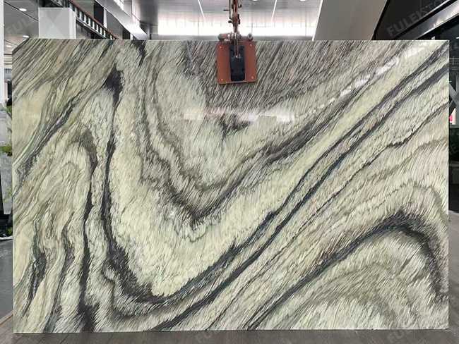 Wave Grey Marble Slab — product view 1