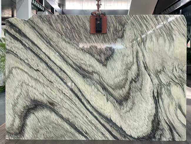 Wave Grey Marble Slab — product view 5