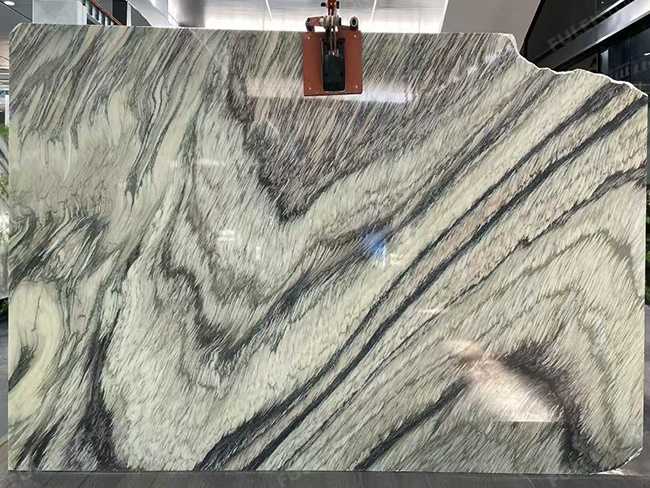 Wave Grey Marble Slab — product view 7
