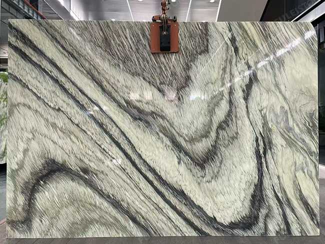 Wave Grey Marble Slab — product view 8