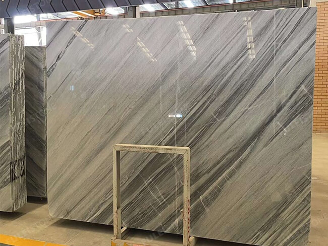 Wave Grey Marble Slab — product view 3