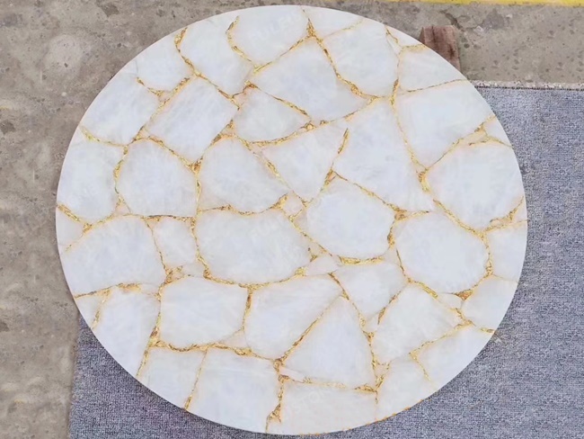 White Agate Table Tops — product view 2