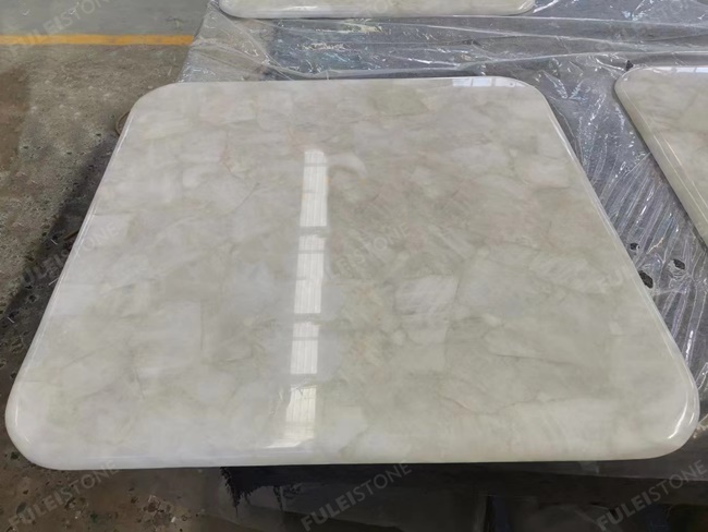 White Agate Table Tops — product view 5